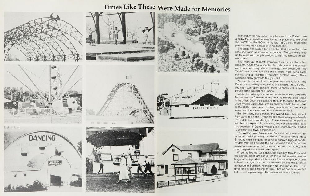 Walled Lake Amusement Park - Walled Lake Central Yearbook